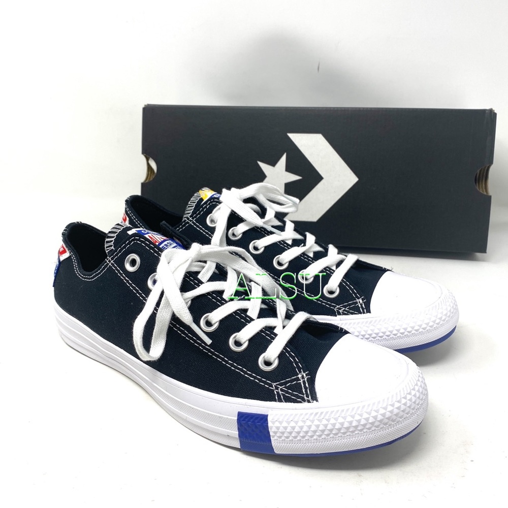 Converse Ctas Canvas Low Black Rush Blue Men’s - Picture 3 of 10